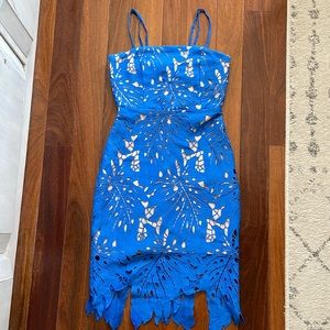 Blue Floral Lulus Dress